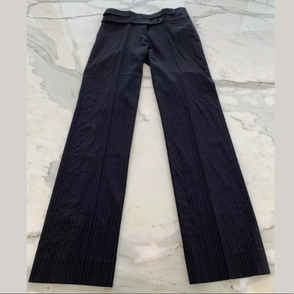 DOLCE & GABBANA BLACK PINSTRIPE PANTS SIZE IT 38 / US 4 NWOTS!